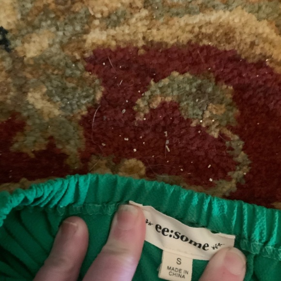 ee:some Solid Green Chiffon midiDress - Picture 8 of 9